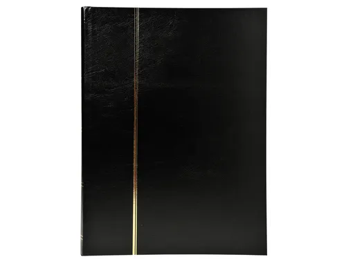 Postzegelalbum Exacompta 22.5x30.5cm 48 zwarte pagina's zwart