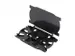Splicecassette voor 24 lassen zwart met scharnierend deksel