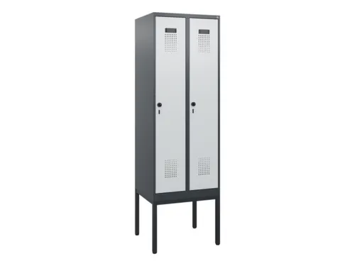 schoollocker,HxBxD 1950x600x500mm,2vak,vak B 300mm,draaigrendel