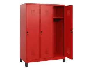 schoollocker,HxBxD 1630x1200x500mm,3vak,vak B 400mm,draaigrendel - 1