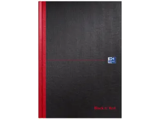 Notitieboek Oxford Black n' Red A4 96vel blanco zwart - 1