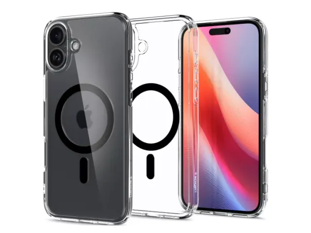 Spigen Ultra Hybrid MagSafe iPhone 16 Plus hoesje zwart