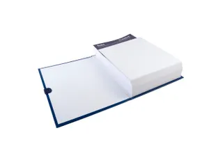 Map uitrekbare rug balacronkaft en Klittenband Donkerblauw 24x32cm A4 - 2