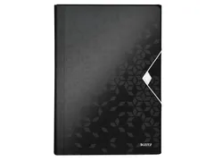 Sorteermap Leitz WOW 6 tabbladen PP zwart