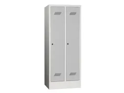 lockerkast v. kinderen,HxBxD 1600x630x500mm,2vak,RAL7035,front RAL5012
