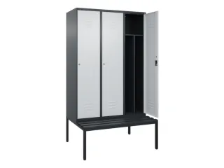 locker voor scheiding van kleding,HxBxD 2120x1200x815mm,3vak - 2