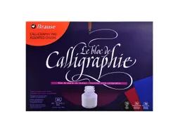 Kalligrafie blok -3 kleuren 30bl 125g A4