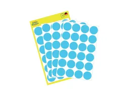 Etiket Avery Zweckform 3005 Rond Ø18mm Blauw 96 Stuks