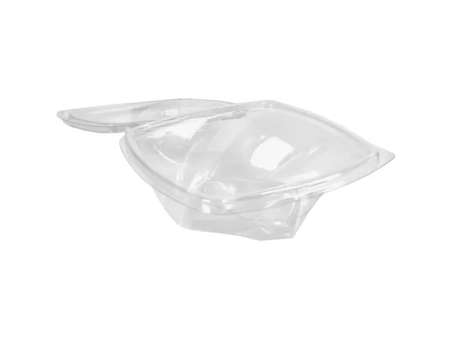 Saladebowl Twisty met vaste deksel 500cc 200 Stuks