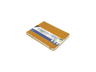 Schetsboek Kangaro A5 landscape okergeel PU HC 80 blad 140gr roomwit m - 1