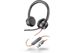 Poly Blackwire 8225 Stereo USB-C Headset + USB-C/A adapter