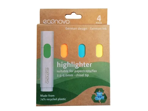 Markeerstift Econovo assorti blister à 4 stuks