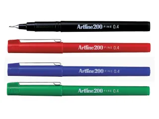 Fineliner Artline 200 rond fijn rood - 2