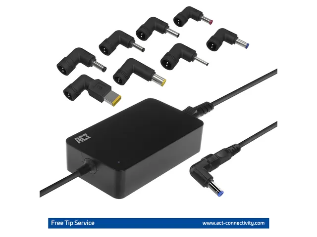 Laptop Oplader ACT Compact universeel 65W