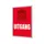 Kliklijst A1 complete set met print "UITGANG" Rood