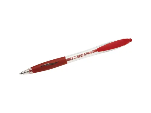 Balpen Bic Atlantis classic grip clic medium rood