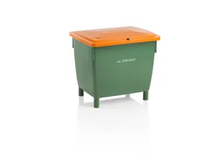 Zoutbak 400L H X L X B 930X 945X 725Mm Hdpe Groen Deksel Oranje - 2