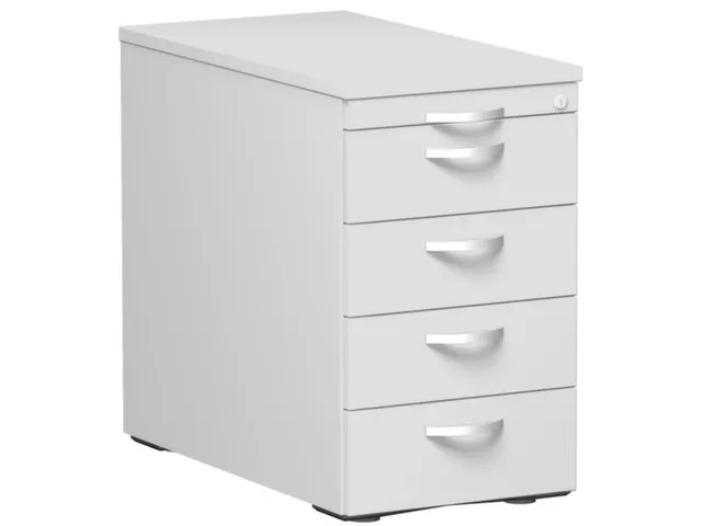 Caisson Fixe Hxlxp 720X430X800Mm 1Tiroir Plumier Décor Plateau Gris C