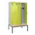 PBM-locker met bank,HxBxD 2120x1200x815mm,4vak,vak B 300mm