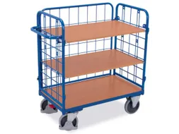 etagewagen,draagverm. 500kg,3etage(s),laadvl. LxB 1000x700mm,houtetage