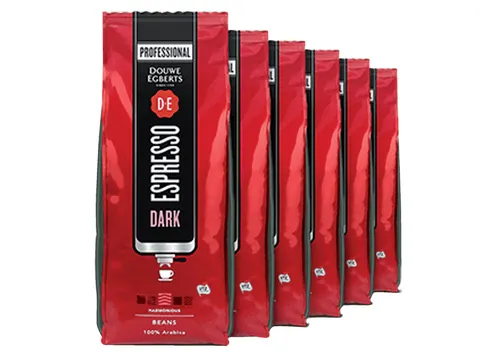 Koffie Douwe Egberts espresso bonen dark roast 1kg