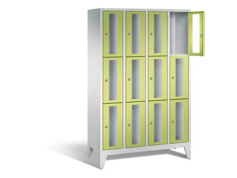 lockerkast 1850x1190x500mm 4x3 vakken Cilinderslot Poten, RDS1108060