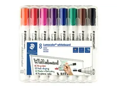 Whiteboardmarker Staedtler Lumocolor 351 set à 8 stuks assorti