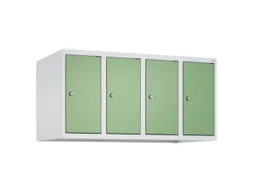 opzetkast,v. locker,4vak.,vak B 250mm,HxBxD 500x1000x500mm,vleugeldeur