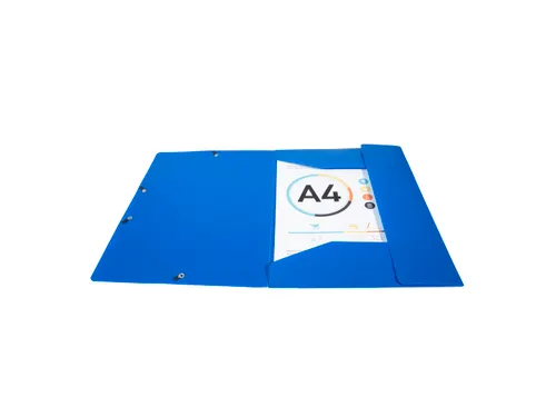 Elastomap A4 3 Kleppen Polypropyleen 5/10de Assorti
