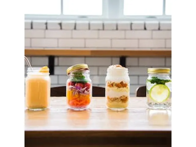 Libbey Drinking Jar met oor en deksel 473ml, doos 6 Stuks