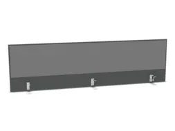 opzetpaneel bureau aanbouw achter MS-donkergrijs BN8078-grijs 2000mm