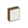 schuifdeurkast,HxBxD 1150x1000x430mm,decor romp noten,decor front wit