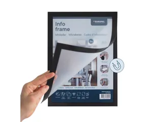 Infokader Europel zelfklevend A3 zwart - 6