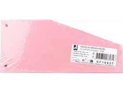 Trapezium 190g/m² karton 2-gaats verdeelstroken 100 stuks roze