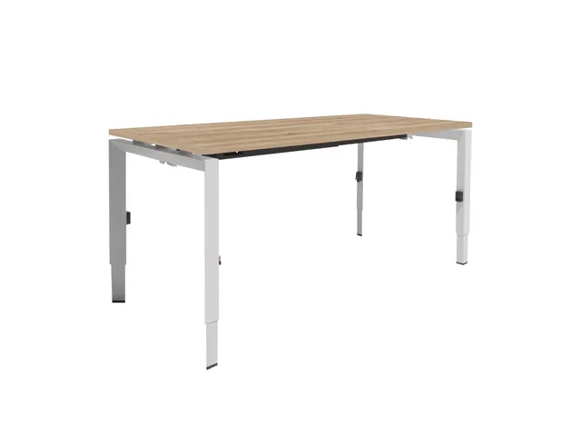 Bureau Linesto N3 hoogte instelbaar 180x80cm honey castello 25mm wit