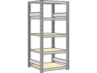 magazijnstelling,grondveld,HxBxD 2000x931x626mm,vakl. 250kg - 1