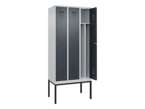 locker voor scheiding van kleding,HxBxD 2120x900x500mm,3vak