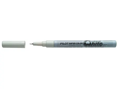 Viltstift Pilot Super Color Lakmarker Extra Fijne punt Wit