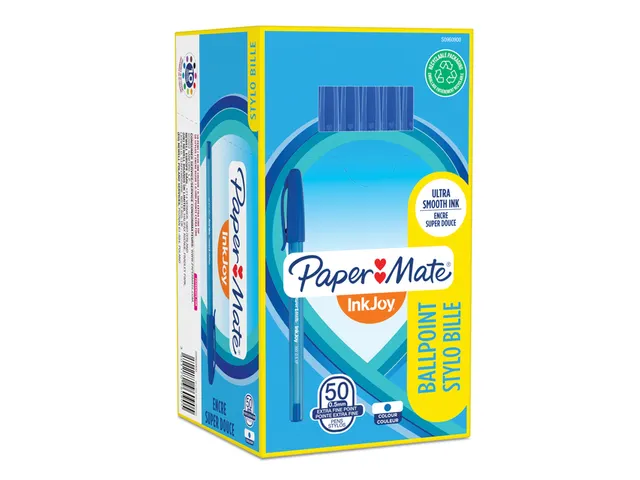 Stylo bille Paper Mate Inkjoy 100 Fin bleu