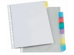 Viquel Geperforeerde Showtas A4 Met 8 Tabs 0.09mm 11-Gaats