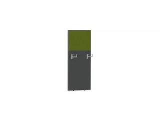 baliepaneel bureau aanbouw rechts MS-donkergrijs BN7048-groen 600mm - 1
