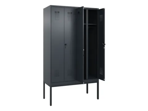 locker voor scheiding van kleding,HxBxD 2120x1200x500mm,4vak