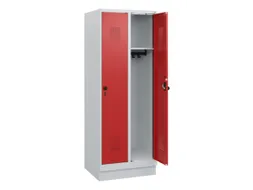 schoollocker,HxBxD 1630x600x500mm,2vak,vak B 300mm,draaigrendel,sokkel