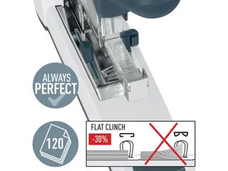 Blokhechter Leitz 5553 Heavy Duty Flat Clinch 120vel zilvergrijs - 10