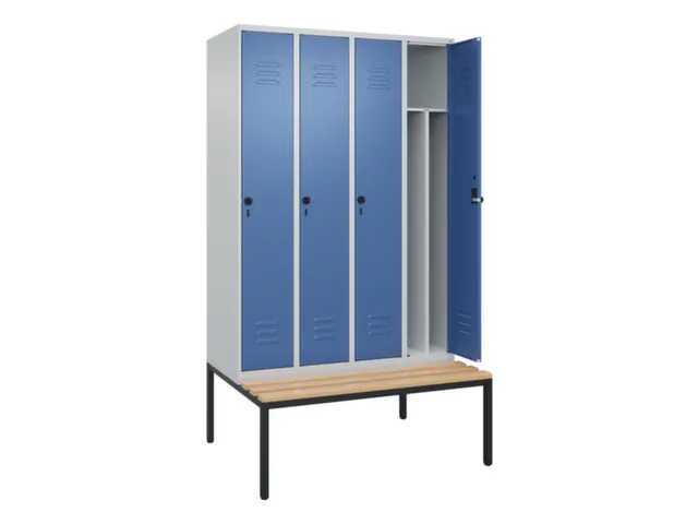 locker voor scheiding van kleding,HxBxD 2120x1200x815mm,4vak