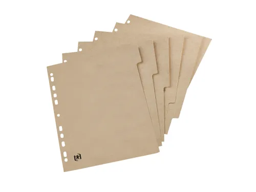 Tabbladen Oxford Touareg 11-gaats 6-delig naturel karton