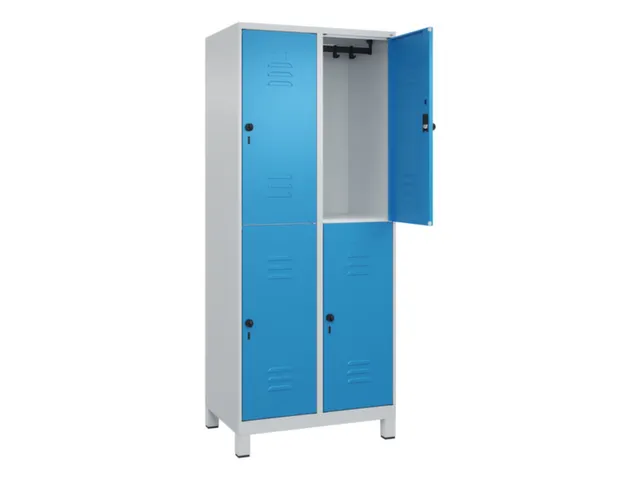 dubbeldekse locker,HxBxD 1950x800x500mm,2x2vak.,vak B 400mm