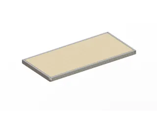 houten vloer,v. breedvakstelling,BxD 1700x800mm,dikte 19mm,vakl. 500kg - 1