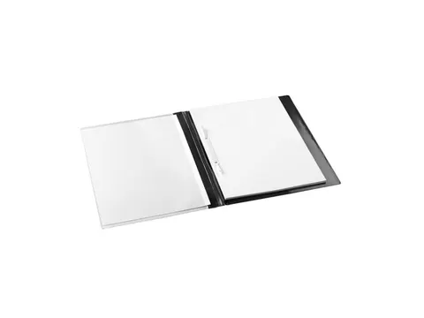 Rapportenmap Djois met snelhechter en dekplaatje A4 zwart