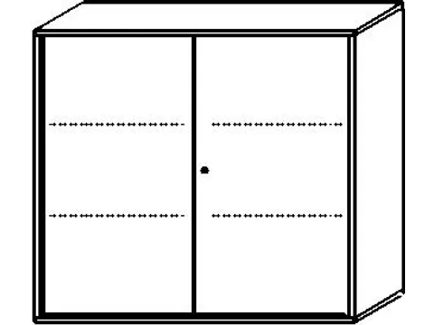 kantoorkast HxBxD 1150x1200x430mm onyxgrijs decor front lichtgrijs